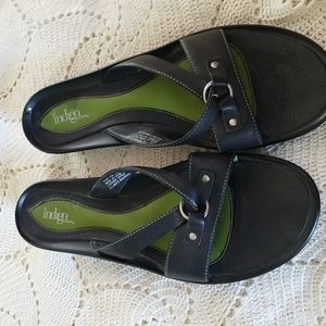 Indigo by Clarks black sandals size 11M